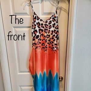 Multi color, maxi sundress